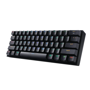 Redragon K530-RGB-PRO Draconic Pro 61-keys Wireless RGB Mechanical Gaming KB- Black Brown Switch