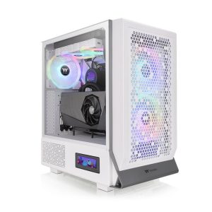 ThermalTake Ceres 300 TG ARGB with 2x140mm ARGB and 1X140mm Non-RGB Fans - White (CA-1Y2-00M6WN-00)