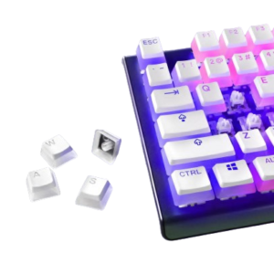 Steelseries Prismcaps Universal Double Shot PBT Keycaps- White US (60203)