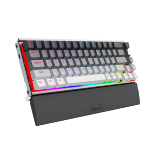 Redragon K641G-GW-RGB Shaco 68-keys Aluminum RGB Mechanical Keyboard -Red Switch -Grey