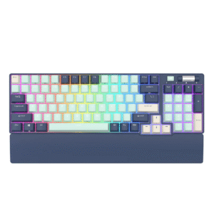 Royal Kludge RK96 96-keys Tri-Mode Forest Blue RGB Hot Swappable Mechanical Keyboard - Red Switch