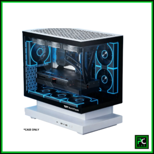 DarkFlash Floatron F1 B and W Combo M-ATX PC Case Tempered Glass Panel