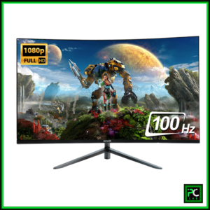 AIWA 27″ MF270K-V Frameless 100hz FHD Curved Monitor – Black