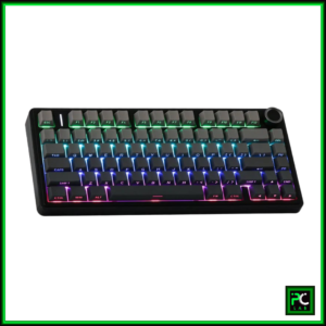 Aula F75 RGB Tri-Mode Type-C 75% 80-Key Gasket Structure Hot-Swap Mechanical Gaming Keyboard - Reaper Switch (Black/Gradient Grey)
