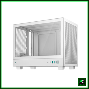 Deepcool CH160 PLUS MESH Mini-ITX Portable High Flow Case- White (R-CH160-WHNGM0-G)