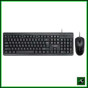 T-Wolf TF500 Business Wired Keyboard and Mouse Set - Black